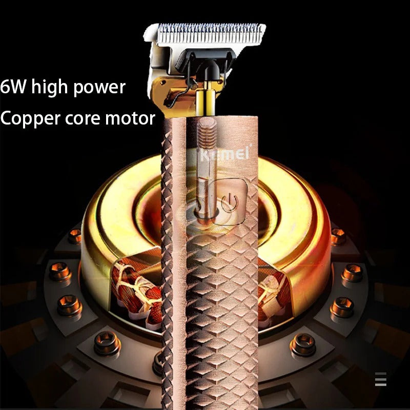 Diamond Mesh Engraving Body LC Digital Display High Power Oil Head Trim Hair Clipper