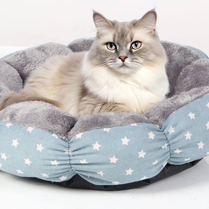 Cat Bed Cat Beds For Indoor Cats Calming Donut Bed For Puppy And Kitten Round Fluffy Pet Bed For Small Medium Dogs And Cats