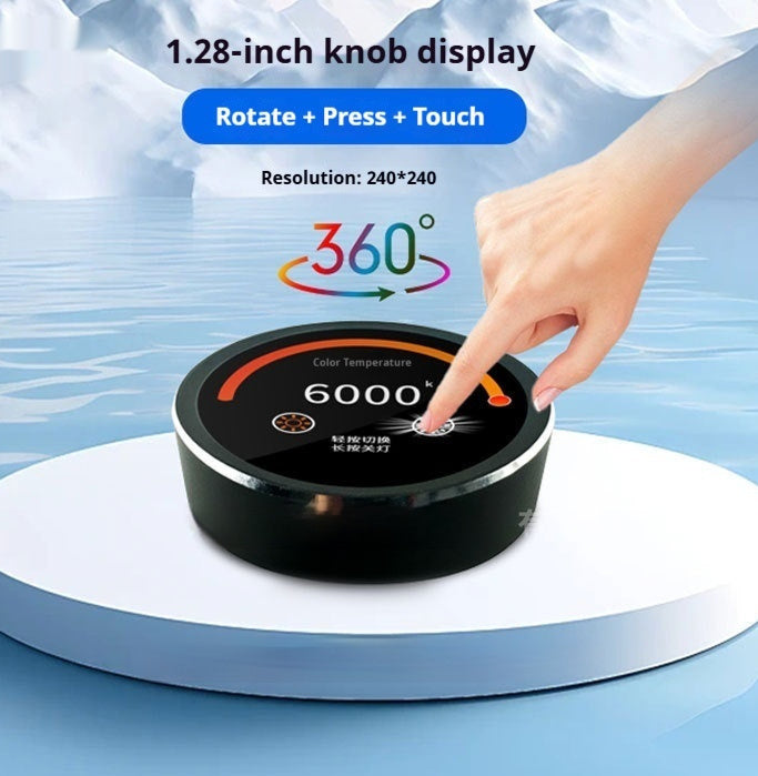 Knob Screen Round Display Small Household Appliances Central Control Audio Aluminum Alloy