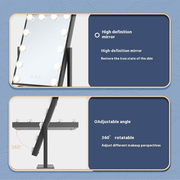 Fill Light Mirror Desktop LED Light Rechargeable Dressing