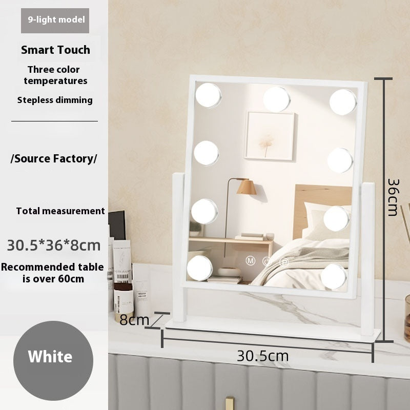 Fill Light Mirror Desktop LED Light Rechargeable Dressing